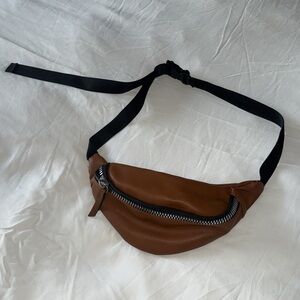 Brown Leather Waist Bag